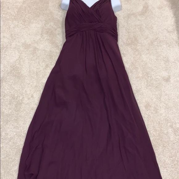 Dark purple chiffon gown - Picture 6 of 8